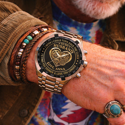 Personalized Anniversity Husband Love Watch