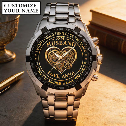 Personalized Anniversity Husband Love Watch