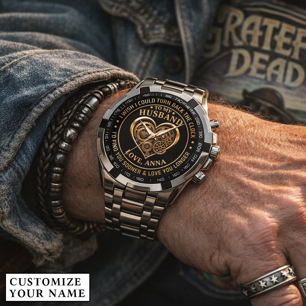 Personalized Anniversity Husband Love Watch