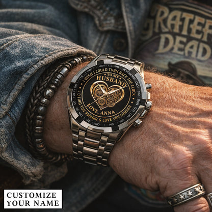 Personalized Anniversity Husband Love Watch