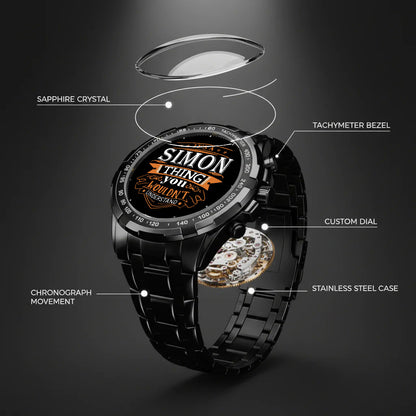 Personalized Custom Name Watch Gift For Him