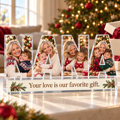 Personalized NANA Family Photo Acrylic Keepsake – Custom Picture Christmas Gift