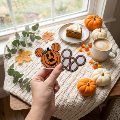 Halloween Mouse Ghost Embroidered Patch