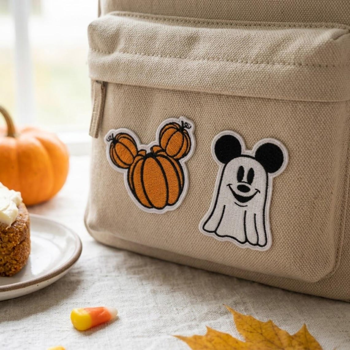 Halloween Mouse Ghost Embroidered Patch