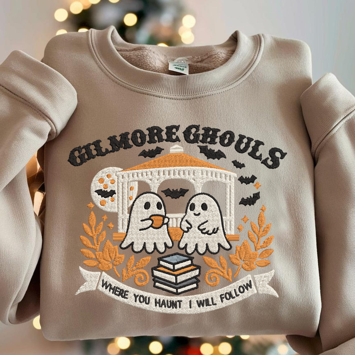 Halloween Personalized Embroidered Gilmore Ghouls Hoodie Sweatshirt T-Shirt