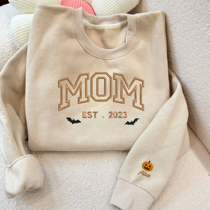 Halloween Personalized Embroidered Custom Text Hoodie Sweatshirt T-Shirt