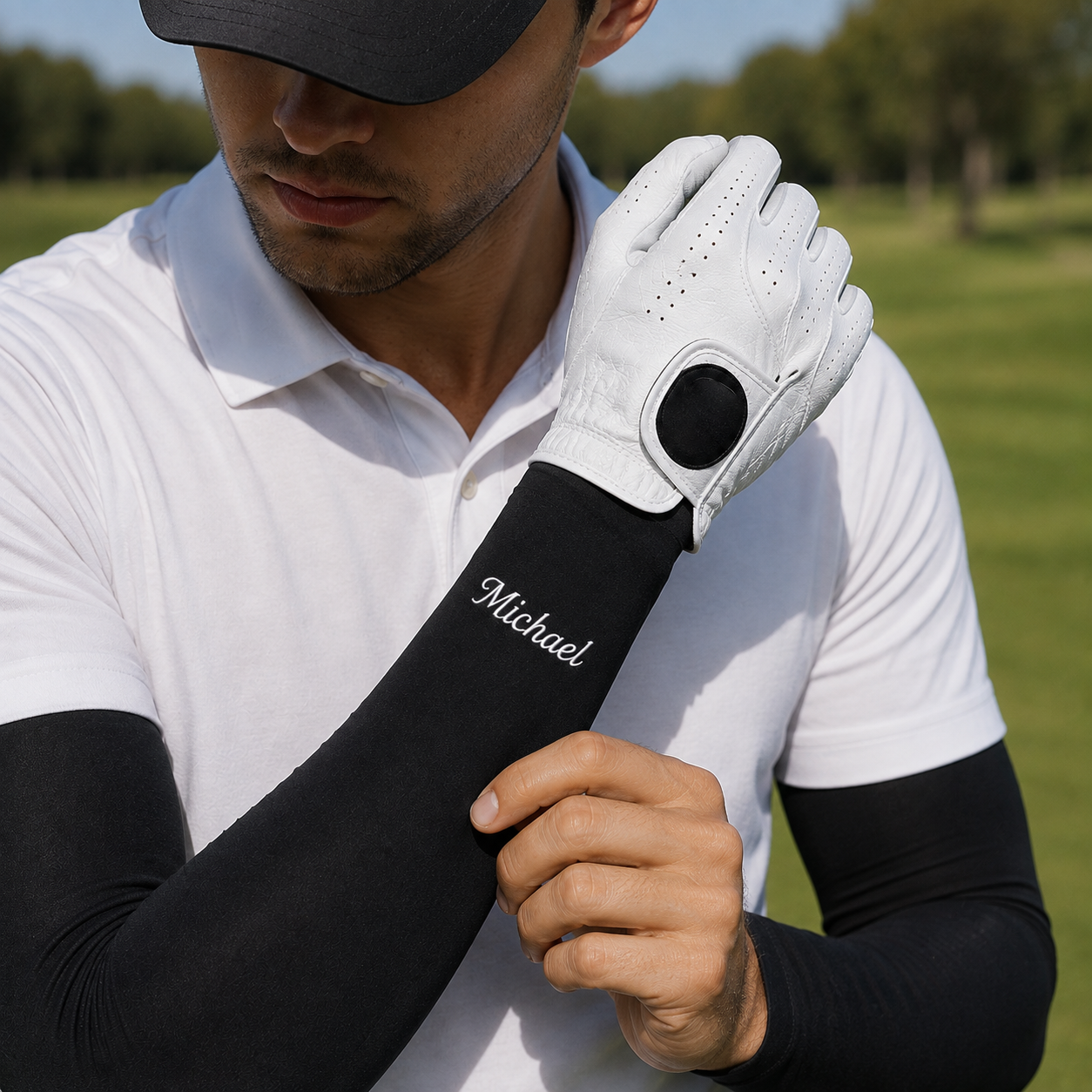 Personalized Embroidered Sun Protection Arm Sleeves