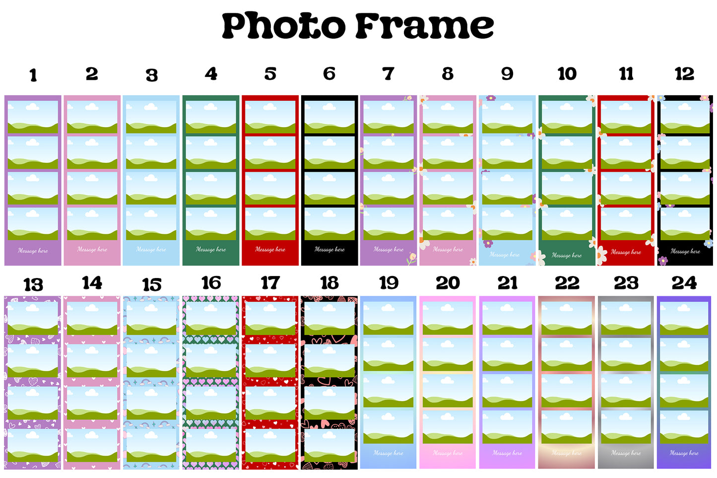 Personalized Photo Strip Christmas Keychain Ornament