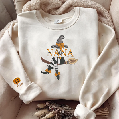 Halloween Personalized Embroidered Witches Life Hoodie Sweatshirt T-Shirt