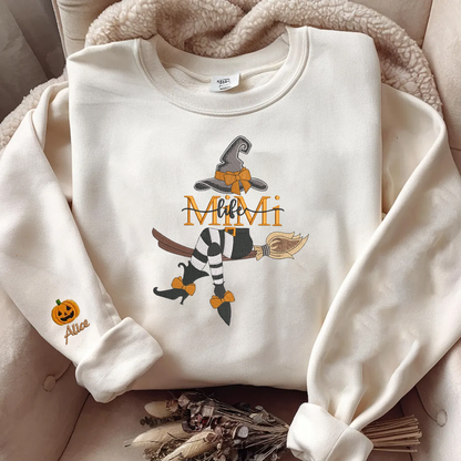 Halloween Personalized Embroidered Witches Life Hoodie Sweatshirt T-Shirt