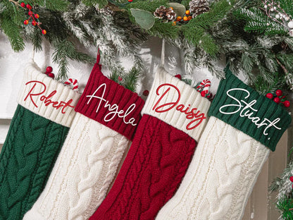 Personalized Embroidered Christmas Stocking with Name