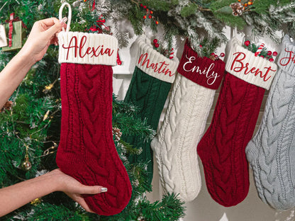 Personalized Embroidered Christmas Stocking with Name