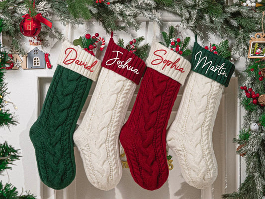 Personalized Embroidered Christmas Stocking with Name