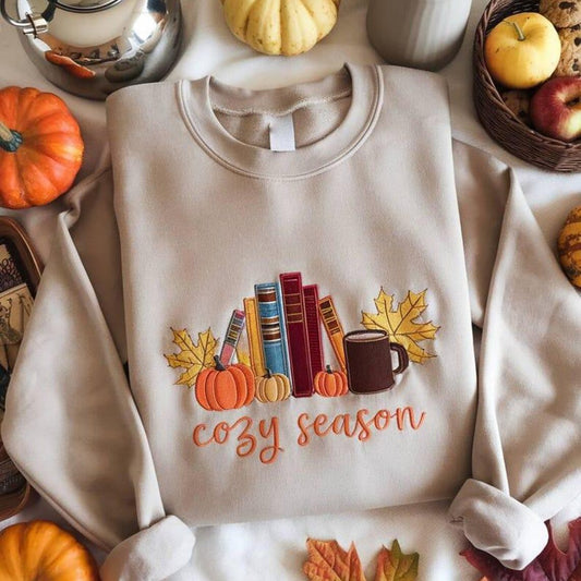 Halloween Personalized Embroidered Cozy Season Hoodie Sweatshirt T-Shirt