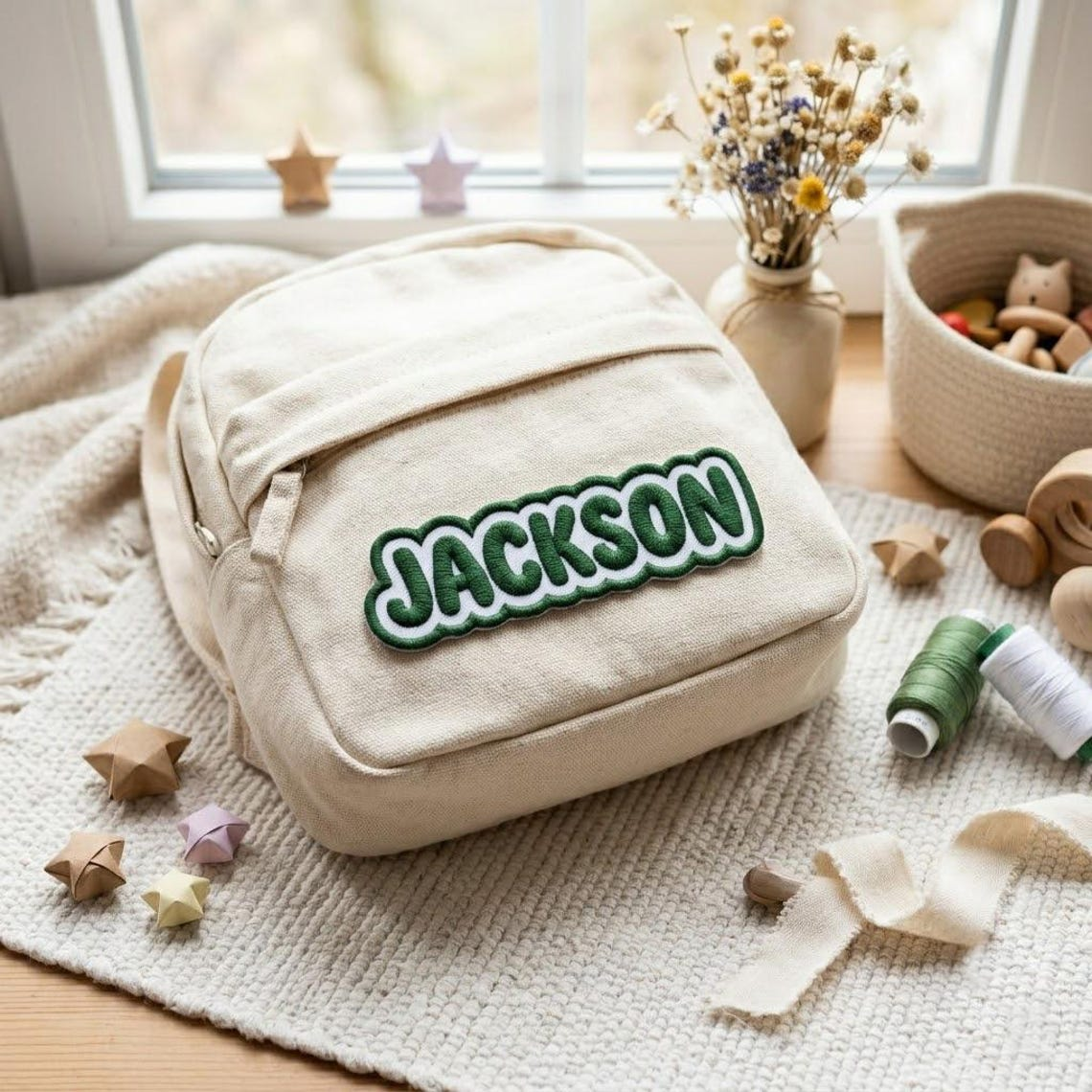 Embroidered Custom Name Patches, Personalized Text Patches, Colorful Name Patch, Iron-On or Sew-On Applique for Clothing Backpack