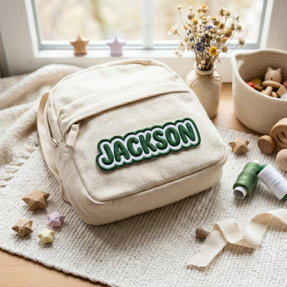 Embroidered Custom Name Patches, Personalized Text Patches, Colorful Name Patch, Iron-On or Sew-On Applique for Clothing Backpack