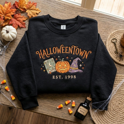 Halloween Town 1998 Embroidered Sweatshirt
