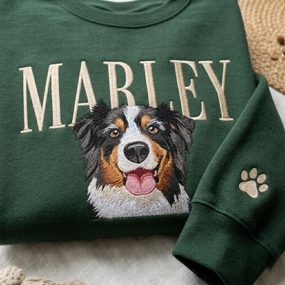 Personalized Pet Dog Cat Embroidered Pullover