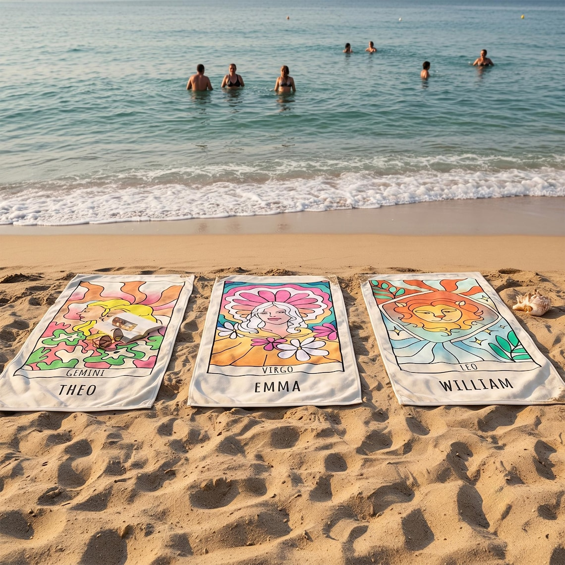 Personalized Zodiac Beach Towel