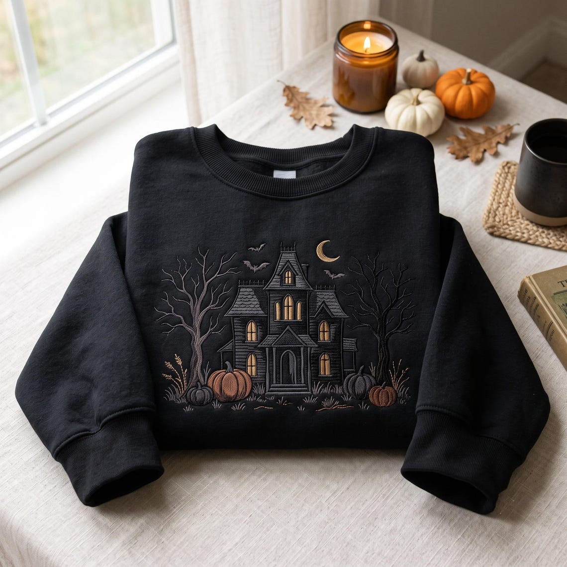 Halloween Town 1998 Embroidered Sweatshirt