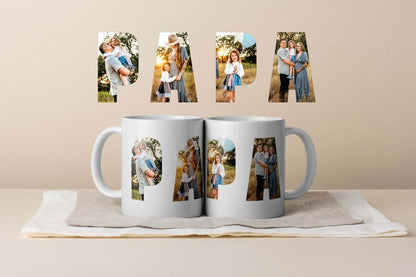 Father's Day Personalized Dad Photo Collage Mug