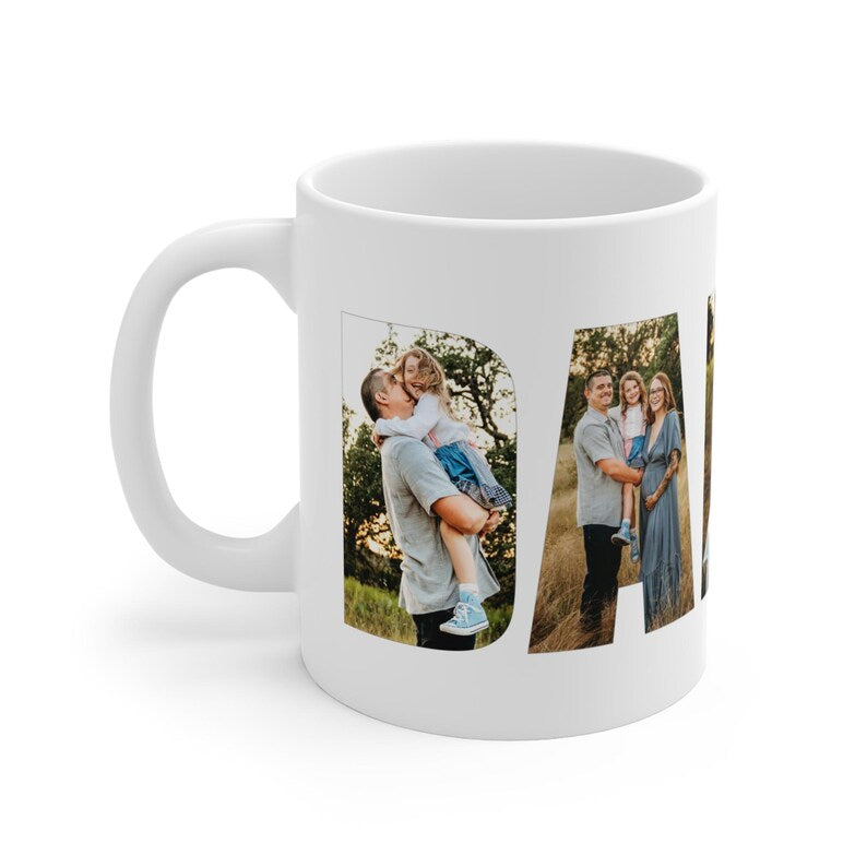 Father's Day Personalized Dad Photo Collage Mug