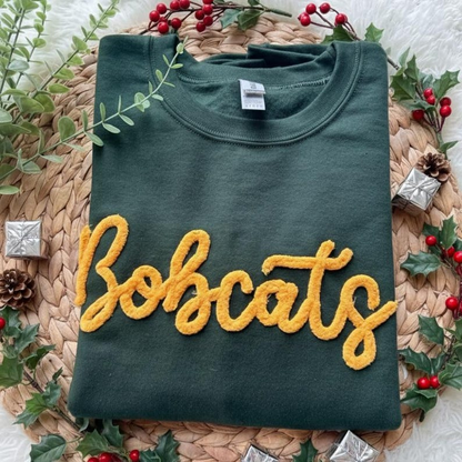 Personalized 0.23" wide - Chunky Yarn Custom Text Embroidered T-shirt Hoodie Sweatshirt