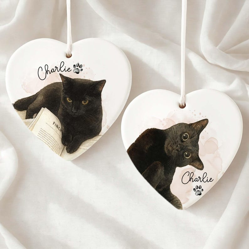 Personalized Watercolor Photo Pet Ornament, Custom Pet Portrait Keepsake, Dog Lover Gift, Cat Mom Gift, Memorial Dog Gift, Loss of Pet