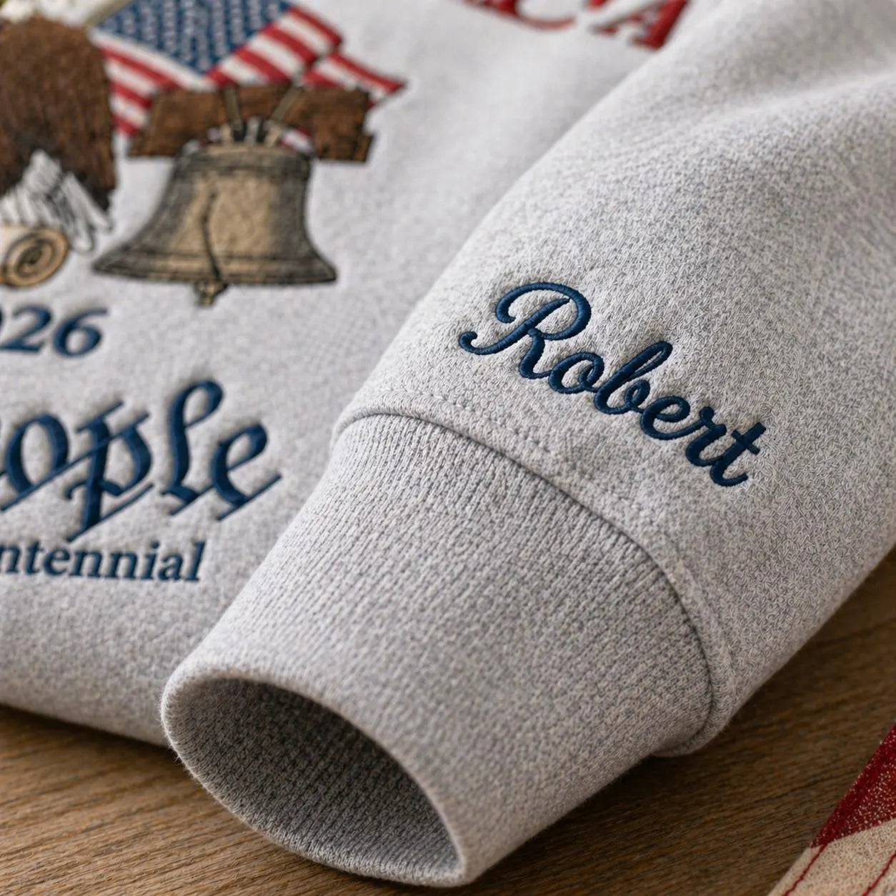 Embroidered 250th Anniversary Patriotic Eagle American Flag Quarter-Zip Sweatshirt, Hoodie Sweatshirt T-Shirt (Copy)