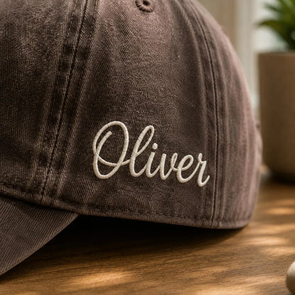 Custom Dad Hat with Kids, Personalized Father Hat, Family Portrait Hat, Daddy Gift, Father’s Day Gift, Custom Embroidered Cap, New Dad Gift