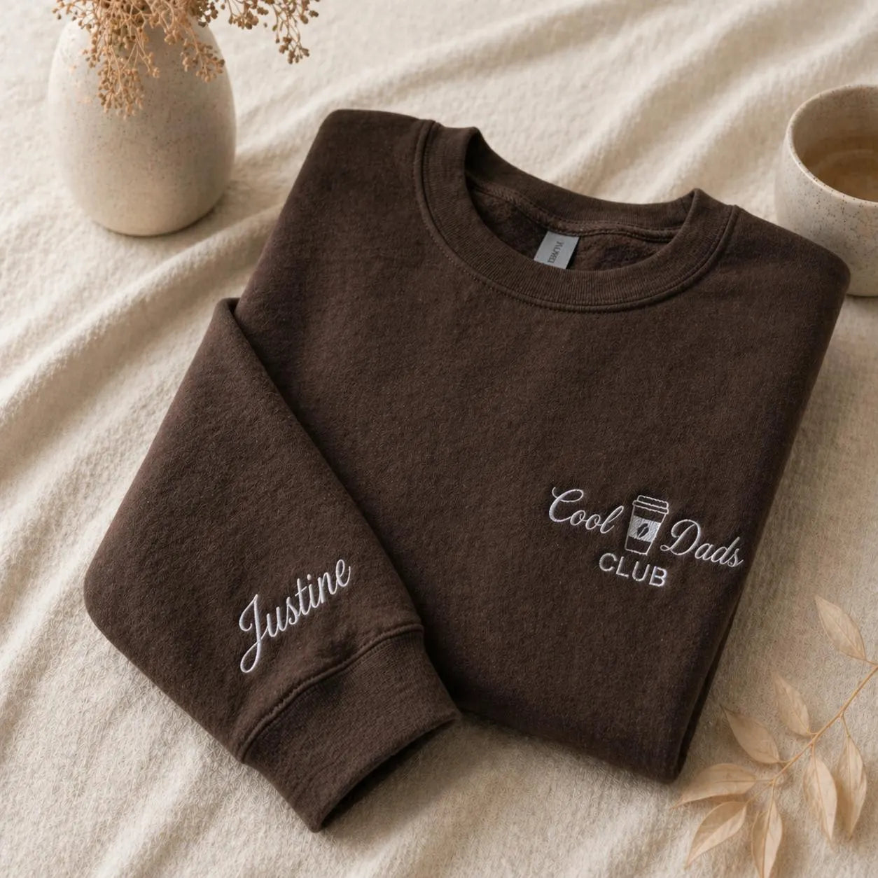 Embroidered Cool Dads Club Sweatshirt, Pregnancy Announcement, Old Fashioned Dad Shirt, New Dad Gift, Fathers Day Gift