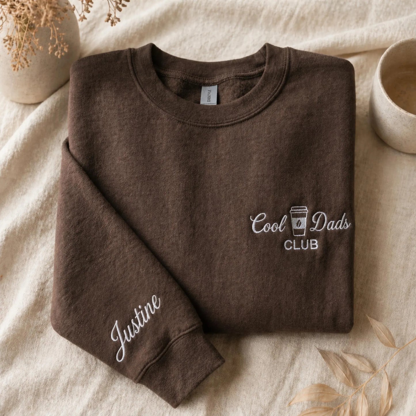 Embroidered Cool Dads Club Sweatshirt, Pregnancy Announcement, Old Fashioned Dad Shirt, New Dad Gift, Fathers Day Gift