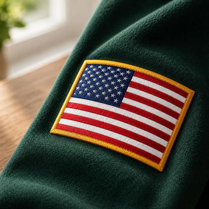 Patriotic Eagle Embroidery T-Shirt Sweatshirt Hoodie Quarter-Zip Sweatshirt