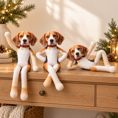 Personalized Pet Plush Doll – Custom Photo Poseable Dog & Cat Stuffed Toy