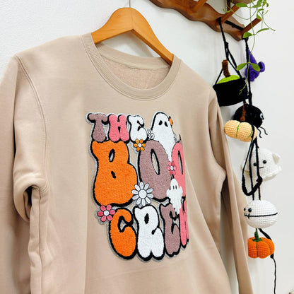 The Boo Crew Halloween Personalized Embroidery Patch Hoodie Sweatshirt T-Shirt