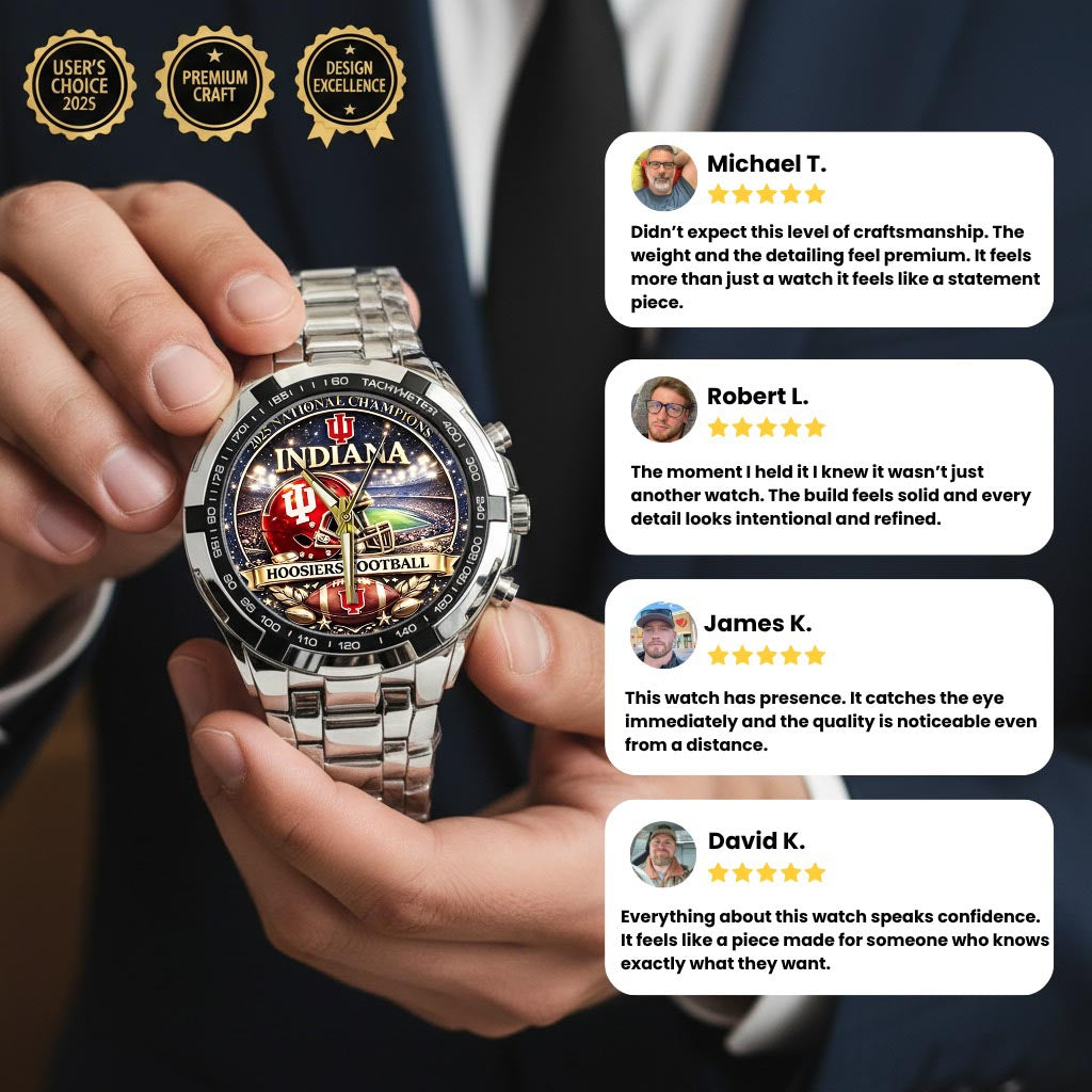 Personalized Indiana Hoosiers Football Watch