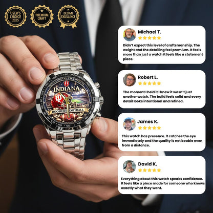 Personalized Indiana Hoosiers Football Watch