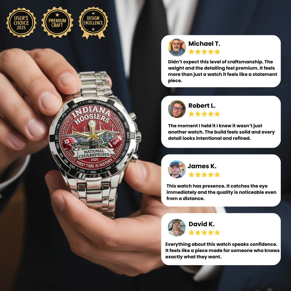 Personalized Indiana Hoosiers Football Watch