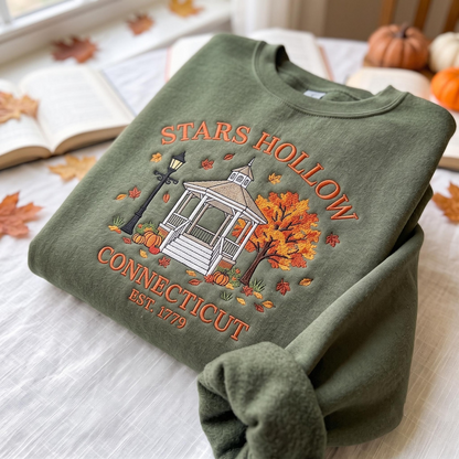Embroidered Star Hollow Sweatshirt, Where You Lead I Will Follow