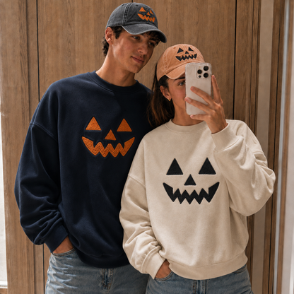 Halloween Embroidered Custom Horror Sweatshirt And Cap