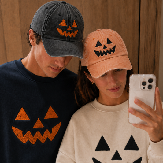 Halloween Embroidered Custom Horror Sweatshirt And Cap