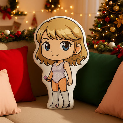 Personalized Photo Chibi Style 2-Side Printed Custom Shape Pillow