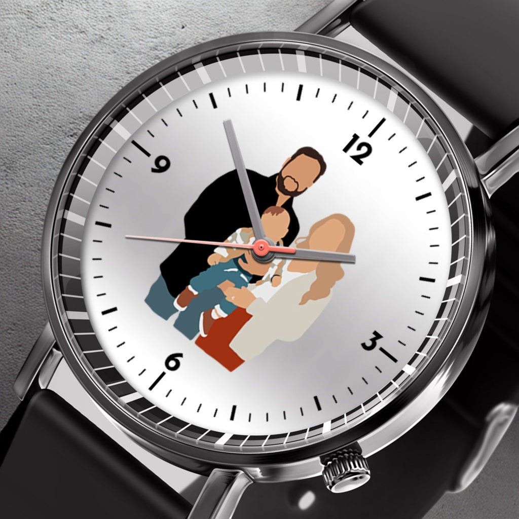Mother's Day Father's Day Personalized Family Photo Quartz Watch