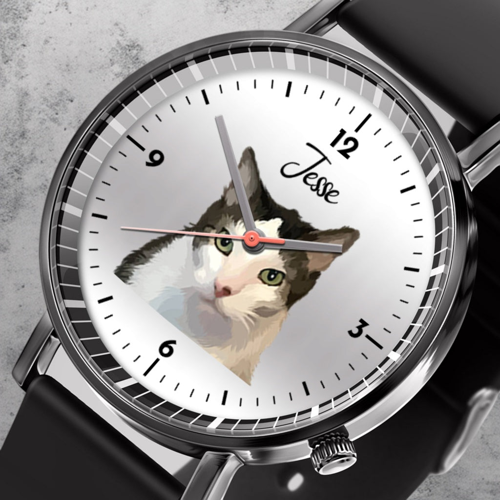 Personalized Pet Portrait Quartz Watch