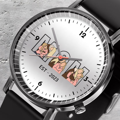 Mother's Day Gift For Mom Personalized Photos Quartz Watch