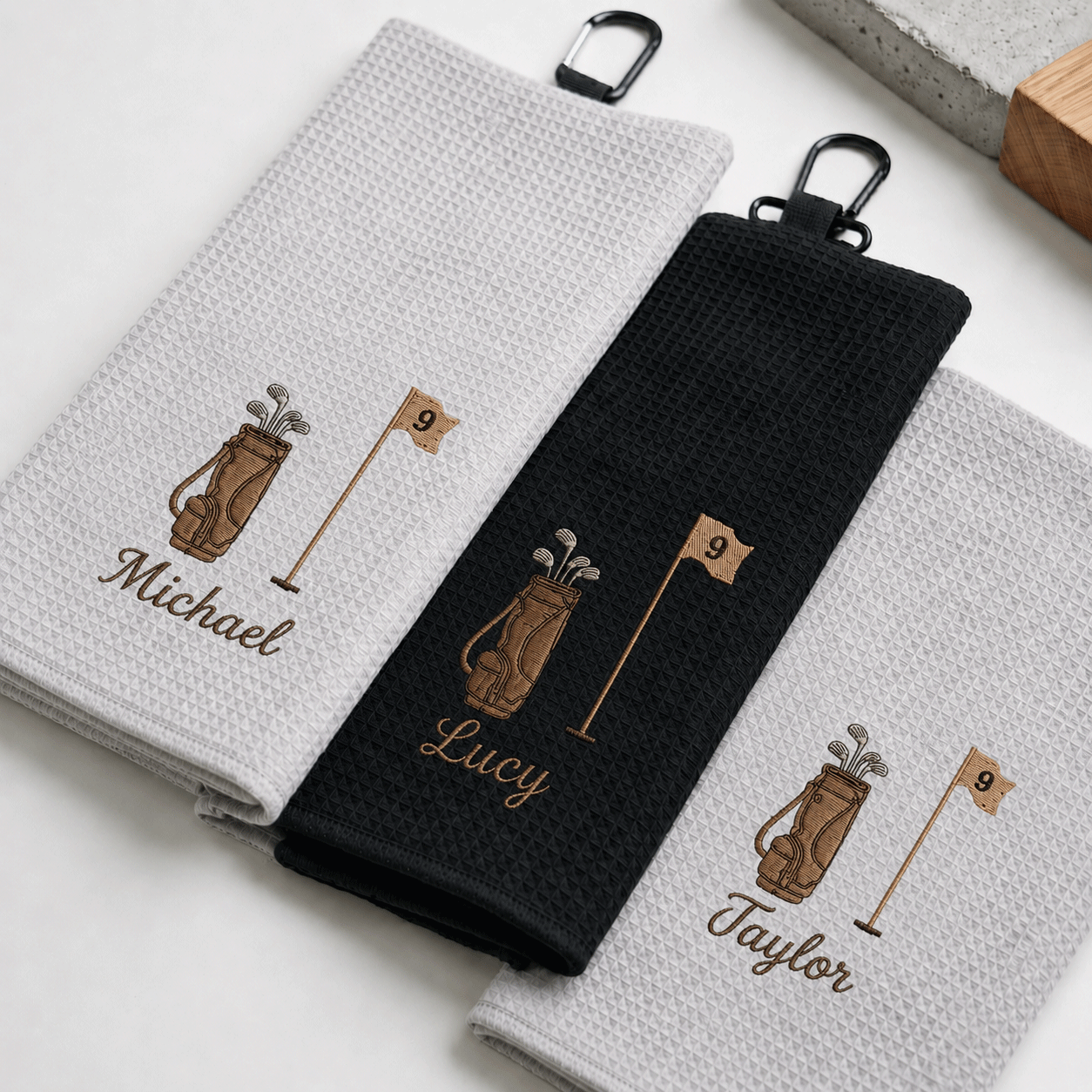 Embroidered Custom Your Name Golf Towel