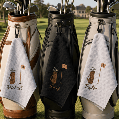 Embroidered Custom Your Name Golf Towel