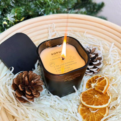 Personalized Hidden Message Scented Candle with NFC – 7.4oz (Hexagonal Candle)