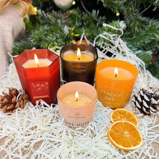 Personalized Hidden Message Scented Candle with NFC – 7.4oz (Hexagonal Candle)