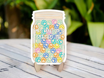 Personalized Paw Reward Jar